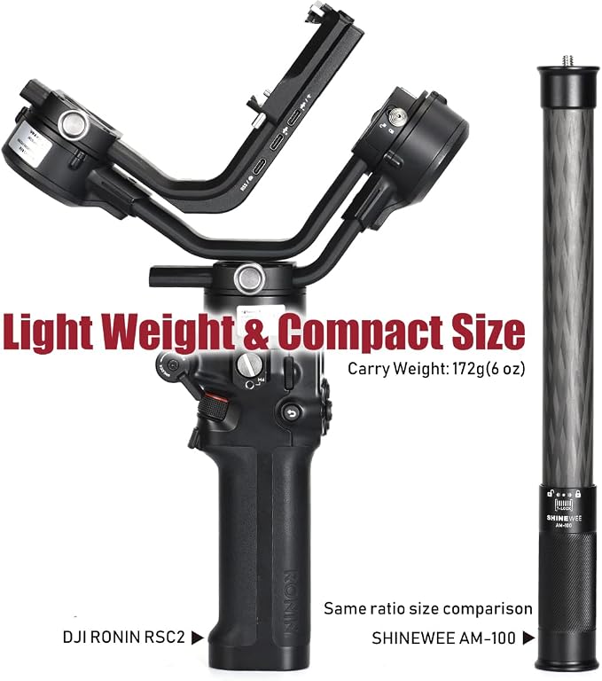 SHINEWEE Carbon Fiber Extension Pole – 4-Section Fast Twisting Lock Design | - Image 7