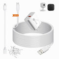 50ft Power Extension Cable Compatible - 15m Long Flat Micro USB Charging Cord by weishan