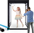 48"x64"x40" Large Photo Studio Light Box Photography, 8 Light LED Panels by Hongbang