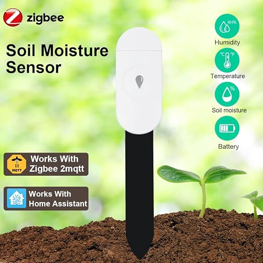 Haozee Intelligent Soil Moisture Sensor, 3 Pack, Zigbee Hub Required, - Image 2