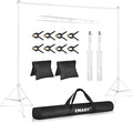 EMART Backdrop Stand 10x8.5ft Photo Studio Adjustable Background Stand Support by EMART