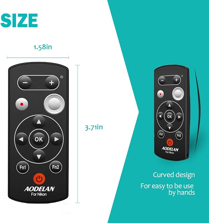 AODELAN Camera Wireless Shutter Release Remote Control - Image 8