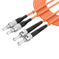 OM1 FC to ST Fiber Optic Cable, 6M/19.6FT Multimode Duplex 62.5/125µm Fiber by lidkew