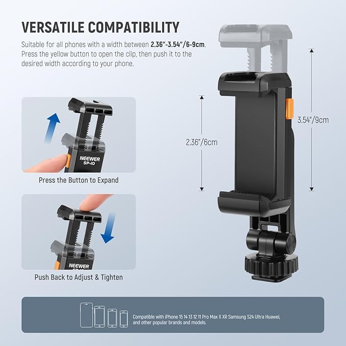 Neewer Basic Phone Tripod Mount Holder - Image 2