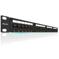 Rapink Patch Panel 24 Port Cat6 10G Support, Network Panel UTP 19-Inch by Rapink