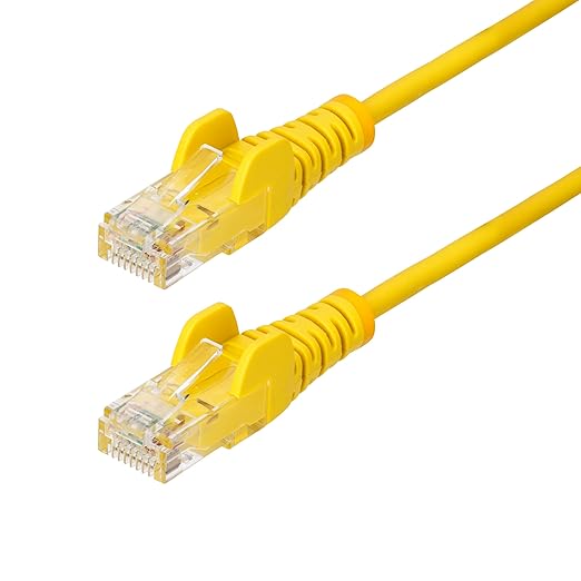 StarTech.com 20ft Yellow Slim CAT6 Ethernet Cable, Snagless RJ45, 28AWG Pure by StarTech