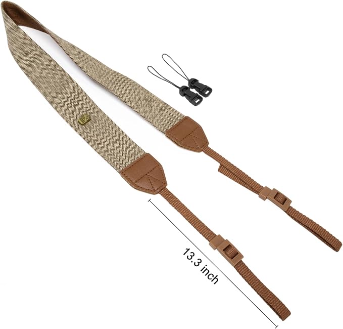 TENOC Vintage Camera Strap 1 Pack, Canvas Herringbone Neck Shoulder Strap - Image 2