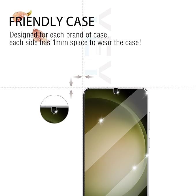 Screen Protector for Samsung Galaxy S23, Tempered Glass for Galaxy S23 & Camera - Image 5