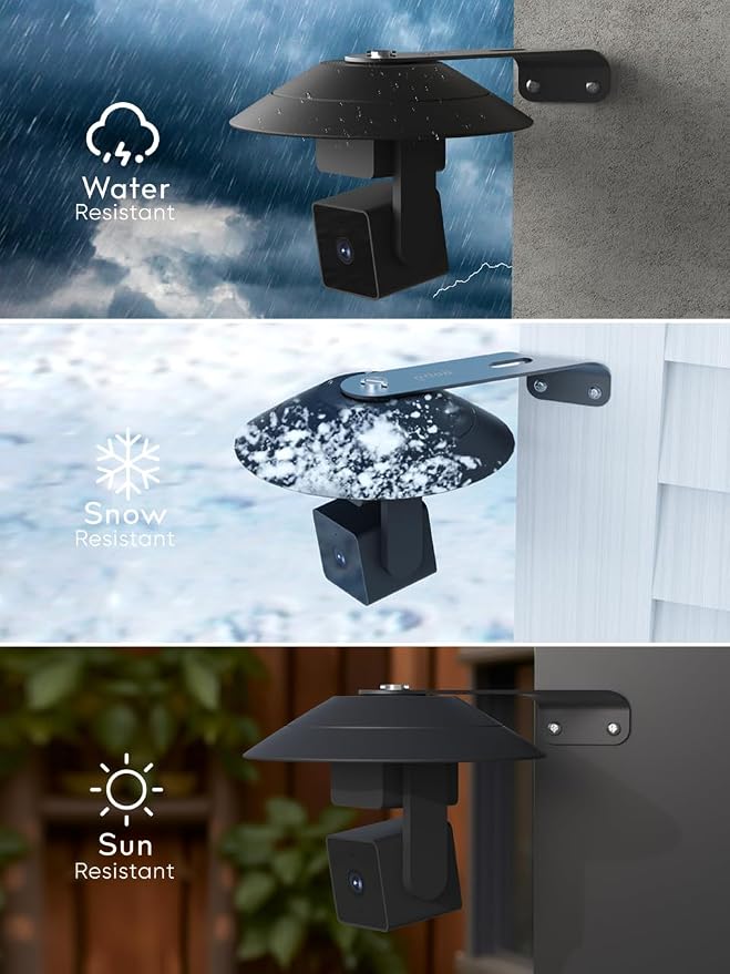 Gcioii 2 Pack Wall Mount for WYZE Cam Pan V3 & Cam Pan V4, Weatherproof Cover - Image 4
