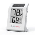 BaldrTherm Humidity Thermometer Meters, Solar-Powered Indoor Temperature Sensor by BaldrTherm