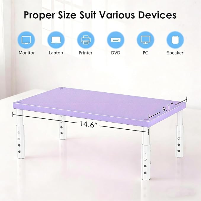 OPNICE Desk Organizers and Accessories, Adjustable Computer Monitor Stand Riser - Image 4