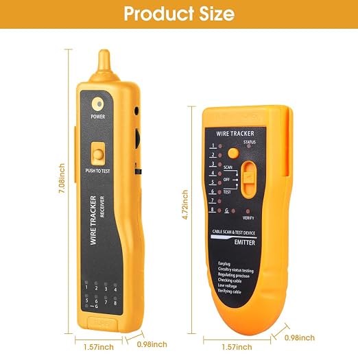 Cable Tracer Ethernet Network Cable Tester RJ45 RJ11 - Image 9