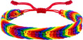 Nanafast Titanium Stainless Steel Rainbow LGBT Pride Bracelet Handmade Braided by Nanafast
