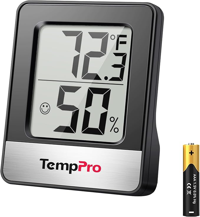 TempPro TP49 Digital Hygrometer Indoor Thermometer Humidity Meter Room by TempPro