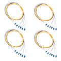 6 Strands LC UPC OS2 Singlemode Fiber Optic Pigtail 1.2m LC Single Mode Fiber by FiberOpticalAccessories