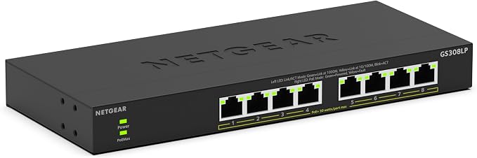 NETGEAR 8-Port PoE Gigabit Ethernet Unmanaged Essentials Switch - by NETGEAR