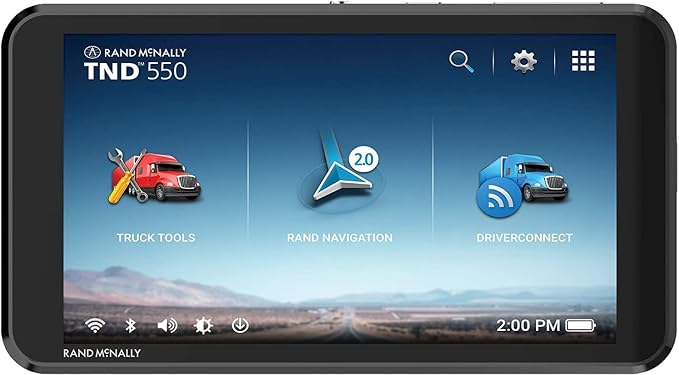 Rand McNally TND 550 5-inch GPS Truck Navigator Easy-to-Read Display Custom by Amazon+Renewed