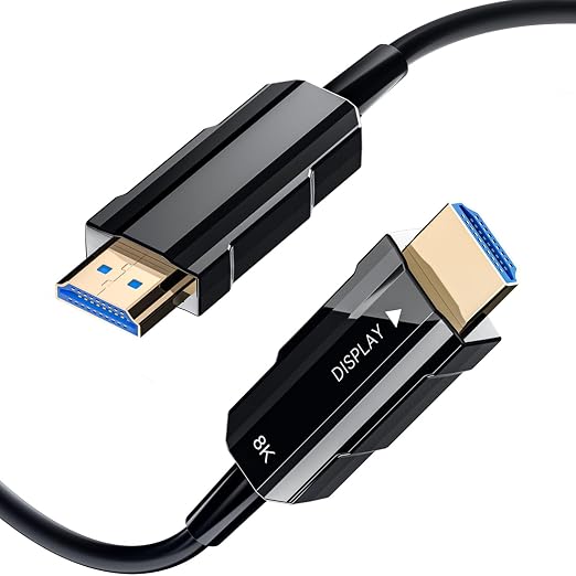 8K HDMI 2.1 Cable 6ft, Fiber Optic HDMI Cable, Ultra High Speed Thin HDMI Cord by RUBMUD