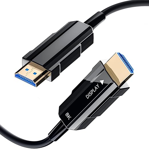 8K HDMI 2.1 Cable 15ft/5m, Fiber Optic HDMI Cable, Ultra High Speed Thin HDMI by RUBMUD
