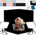 14PCS Absobent Black Flocked Photography Backdrop Boards by Exzycke