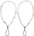CMVFYL Beaded Camera Wrist Strap, Cute Phone Charms Strap, Pearl Bracelet Wrist by CMVFYL