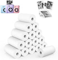 16 Rolls Kids Camera Instant Print Refill Paper Set, Phetium HD Printing by Phetium