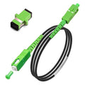 5 Meters SC/APC to SC/APC Fiber Optic Internet Cable, Armored Single Mode Patch by Bangun