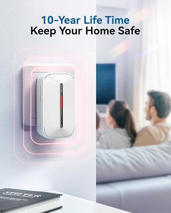SITERWELL Plug in Carbon Monoxide Detector 10 Year Battery, CO Alarm Detectors - Image 8