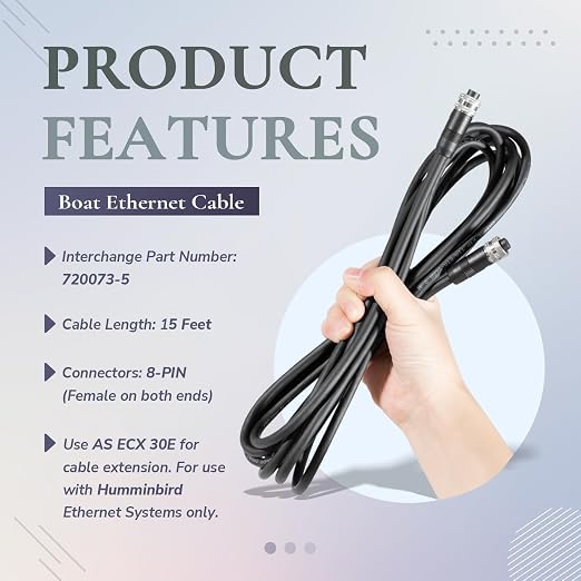 720073-5 Ethernet Cable AS EC 15E, 15-Foot Ethernet Cord, - Image 3