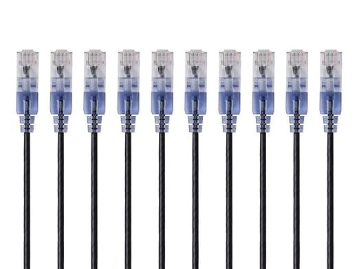 Monoprice - 133267 SlimRun Cat6A Ethernet Patch Cable - Snagless RJ45 UTP Pure - Image 3