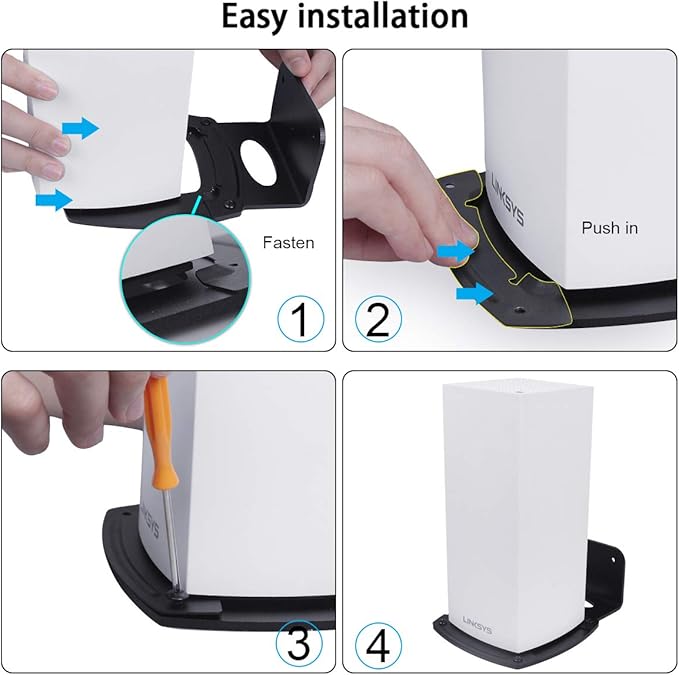 Linksys Velop WiFi 6 Mesh Router Wall Mount Bracket Wall Mount Stand Holder - Image 4