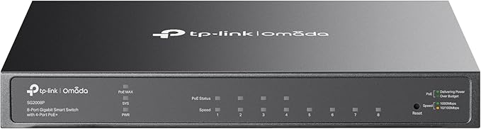 TP-Link TL-SG2008P | Jetstream 8 Port Gigabit Smart Managed PoE Switch | 4 PoE+ by TP-Link