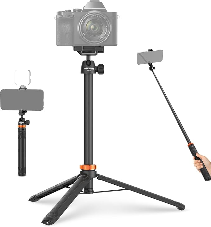 NEEWER Basics 59" Selfie Stick Tripod Compatible by Neewer