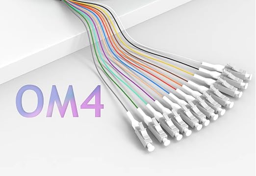 Elfcam® - 12-Fibre LC/UPC OM4 Multimode 50/125um Colour-Coded Optical Fibre - Image 8