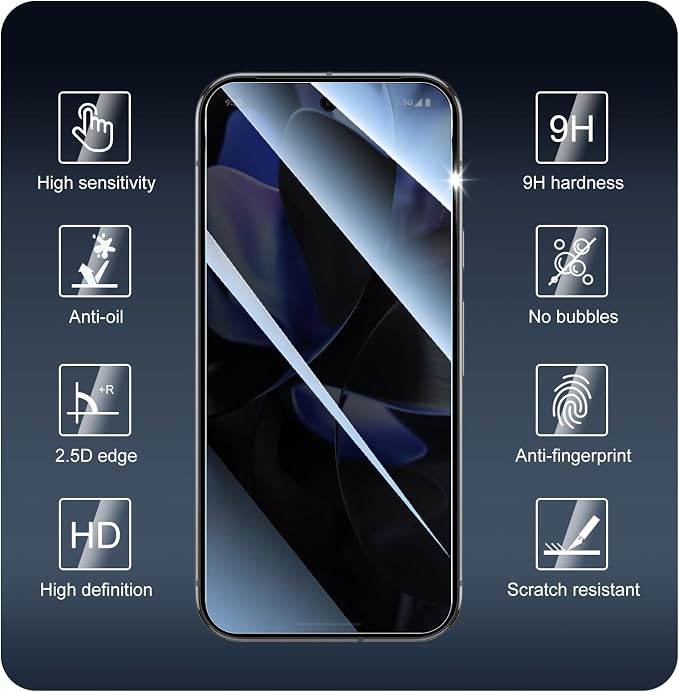 3+3+1-Pack, Privacy Screen Protector and Camera Lens Protector - Image 3