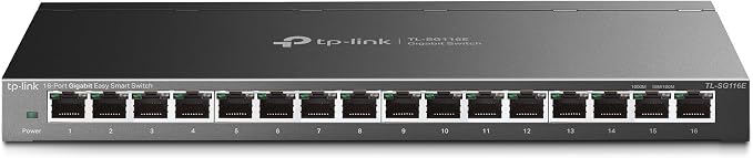TP-Link 16 Port Gigabit Switch | Easy Smart Managed | Plug & Play | Limited by TP-Link