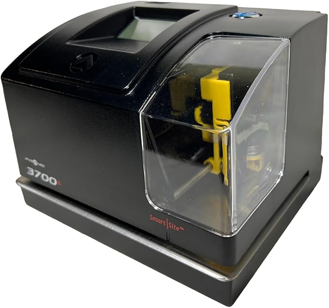 Pyramid Time Systems, Heavy Duty Time Clock & Document Stamp, Metal Base & by Pyramid+Time+Systems