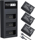 LP LP-E10 Battery Charger Pack, Triple Slot Charger, USB Battery Charger by LP