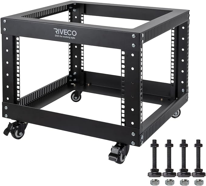 RIVECO 6U Open Frame Server Rack by RIVECO