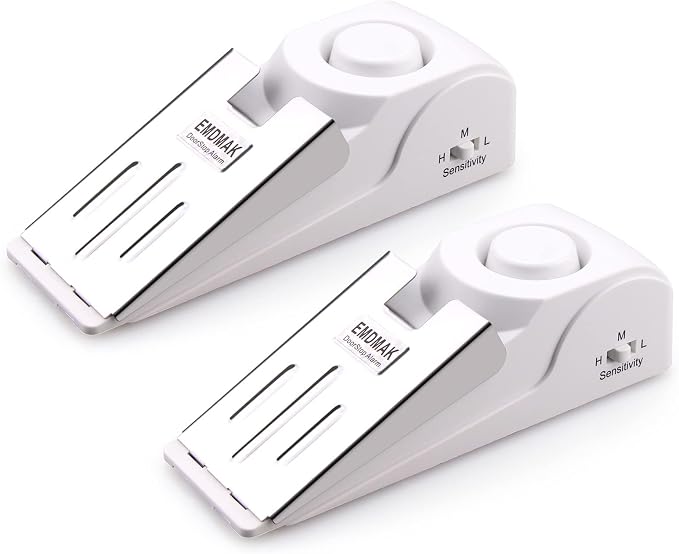 EMDMAK Door Stop Alarm with 120DB Siren Door Stop by EMDMAK%C2%AE