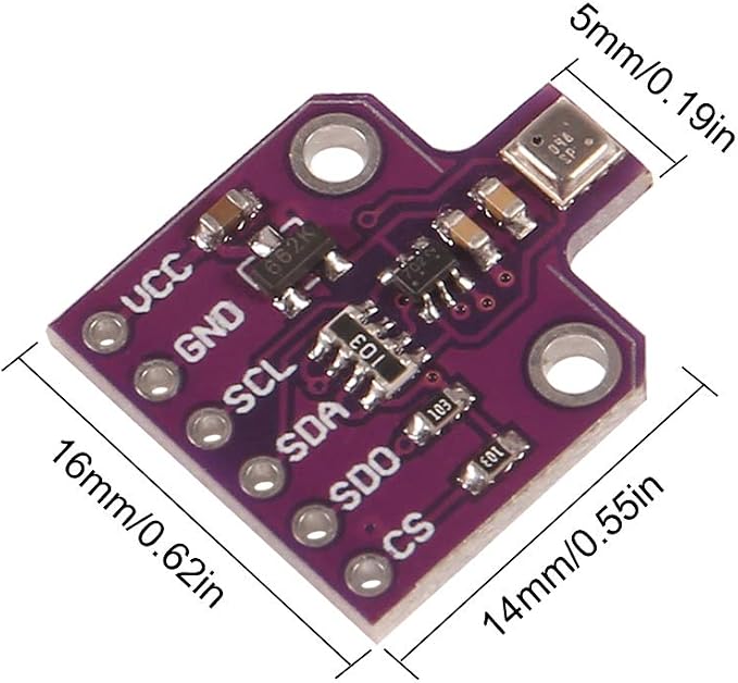 ACEIRMC BME680 Digital Temperature Humidity Pressure Sensor Breakout Board - Image 4