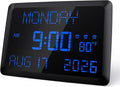 Raynic Digital Clock, 11.5" Large Display Calendar Clock by Raynic
