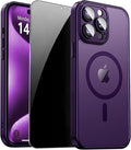 for iPhone 15 Pro Case with Privacy Screen Protector and Camera Protection by ZOZDOKG