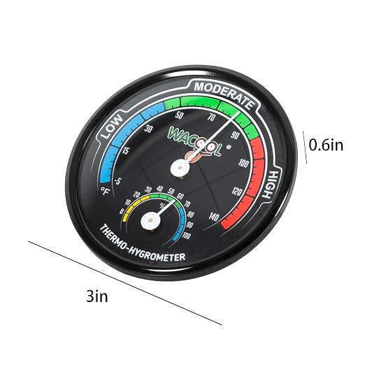 WACOOL Mini Analog Thermometer Hygrometer 2 Pack, Dial Temperature Humidity - Image 2
