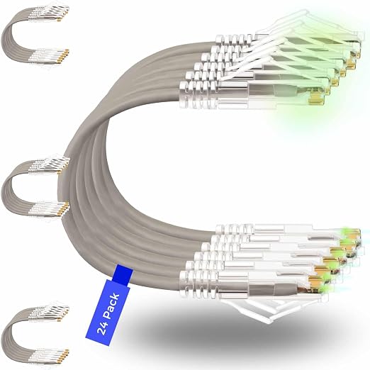 Rapink Patch Cables Cat6/ Cat6a 3ft Slim, Cat6a Ethernet Patch Cable 30G Support by Rapink