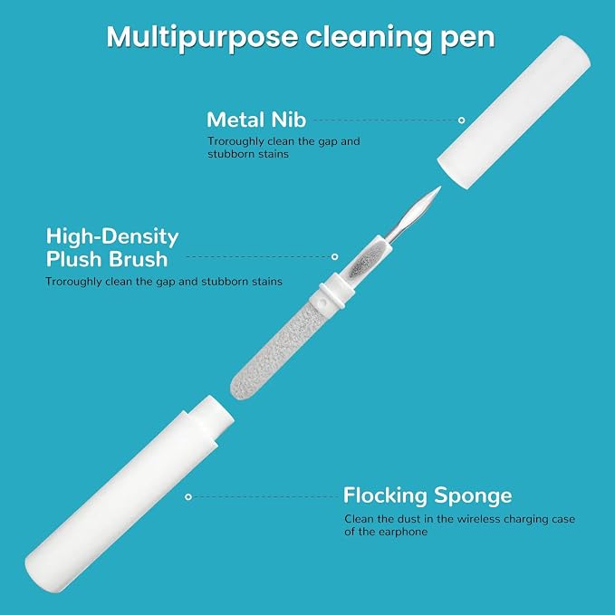 MUIIGOOD Airpods Cleaner Kit 221 Pcs Earbud Cleaning Putty Remove Ear Wax Phone - Image 3