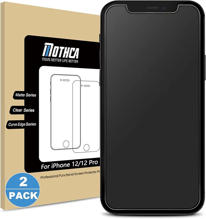 Mothca 2 Pack Matte Glass Screen Protector by MothcaDirect