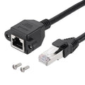 MECCANIXITY Cat6 Ethernet Extension Cable, 3.3Ft RJ45 Male to Female Screw by MECCANIXITY