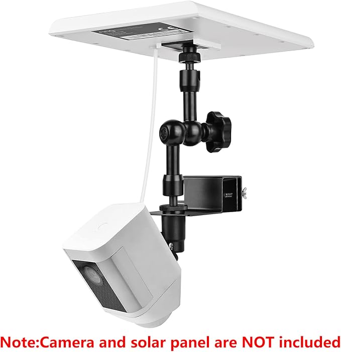 2-in-1 Gutter Mount for Solar Panel, Stick Up Cam Battery, Spotlight Cam and - Image 2