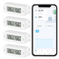 Smart Digital Thermometer Hygrometer, WiFi Indoor Temperature Humidity Sensor by Zecamin